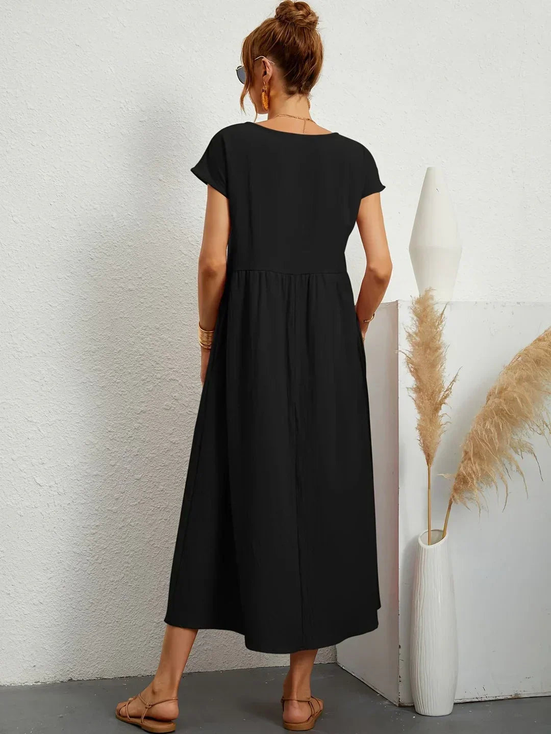 Gabrielle™ - Robe midi fluide élégance intemporelle
