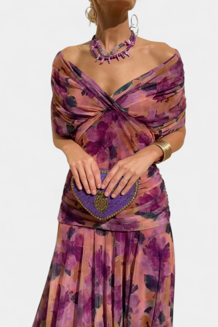 Alizée™ — Robe florale à grâce aérienne
